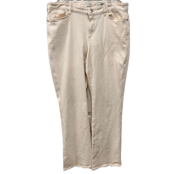 J Jill Denim Jeans Women Size 18T Cream/Off White Modern Slim Boot Cut Stretch - Picture 1 of 8